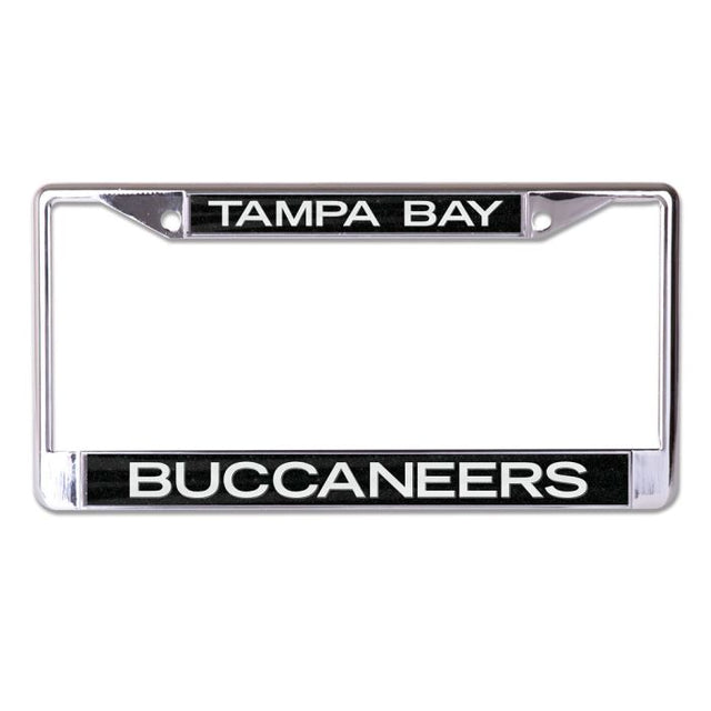 Tampa Bay Buccaneers GLITTER BACKGROUND Lic Plt Frame S/L Printed