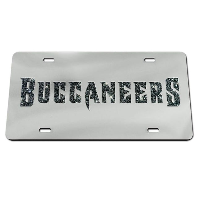 Tampa Bay Buccaneers GLITTER LETTERS Acrylic Classic License Plates