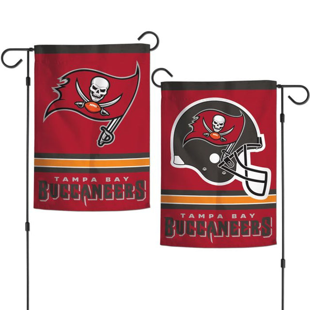 Banderas de jardín de los Tampa Bay Buccaneers de 2 lados, 12,5" x 18"