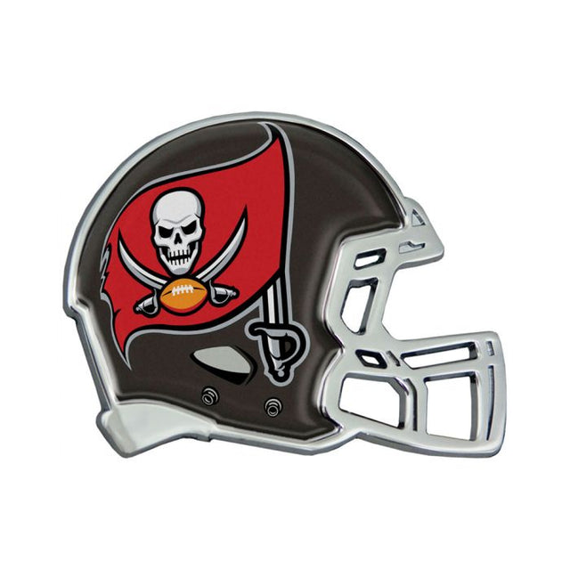 Emblema de metal cromado abovedado para casco de los Tampa Bay Buccaneers