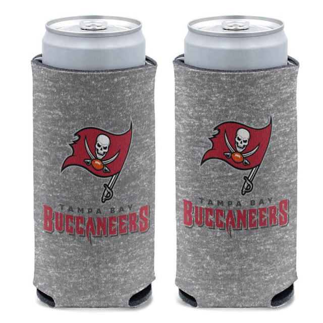 Enfriador de latas delgado de 12 oz de los Tampa Bay Buccaneers Heather