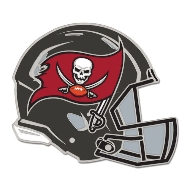 Tarjeta de joyería con pin esmaltado para coleccionistas de cascos de los Tampa Bay Buccaneers