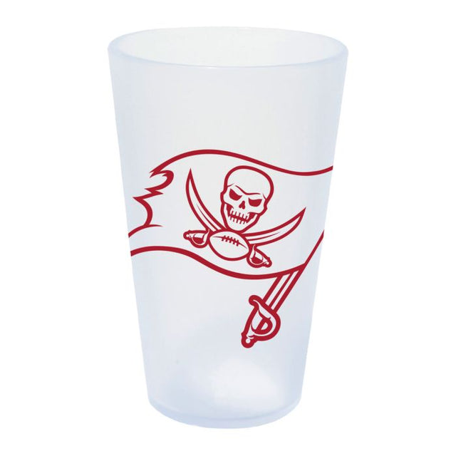 Vaso de pinta de silicona de 16 oz con forma de carámbano de los Tampa Bay Buccaneers