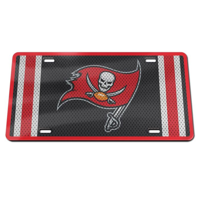 Matrícula acrílica especial con la camiseta de los Tampa Bay Buccaneers