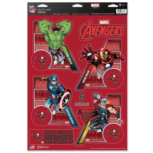 Tampa Bay Buccaneers / Marvel (C) 2021 Marvel Multi-Use Decal 11" x 17"