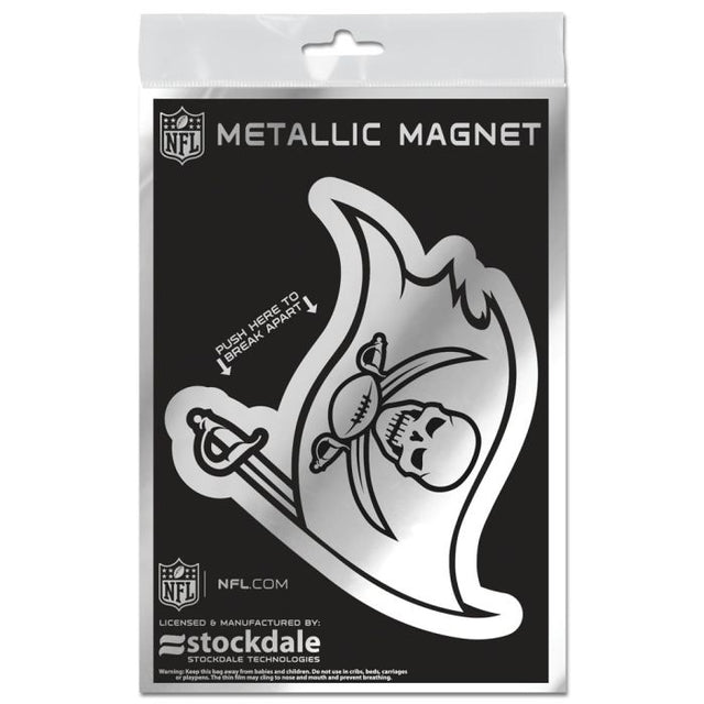 Tampa Bay Buccaneers Metallic Magnets 3" x 5"