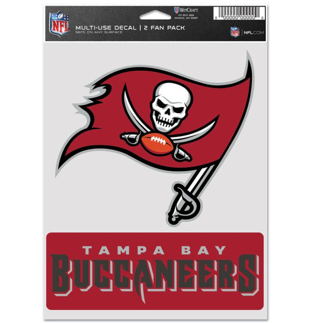 Paquete multiusos para dos fanáticos de los Tampa Bay Buccaneers