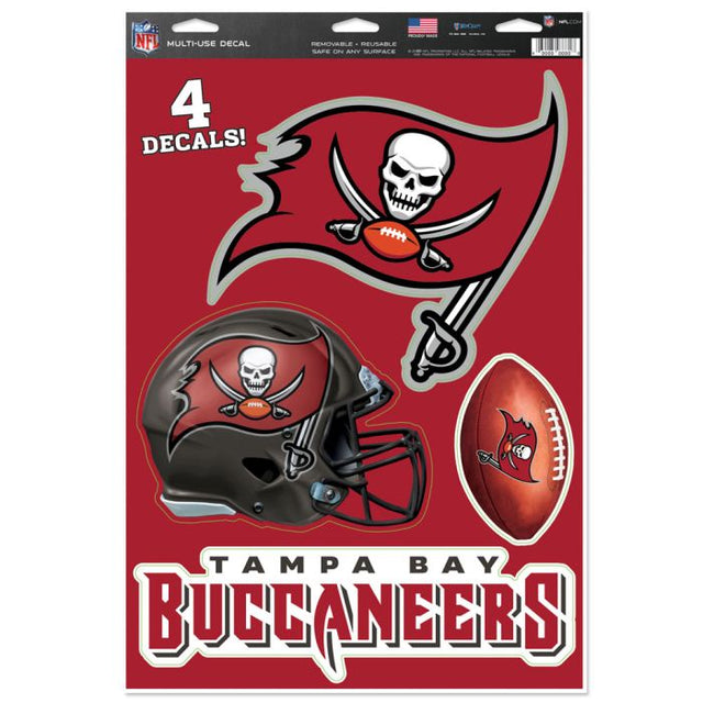 Calcomanía multiusos de los Tampa Bay Buccaneers, 11" x 17"