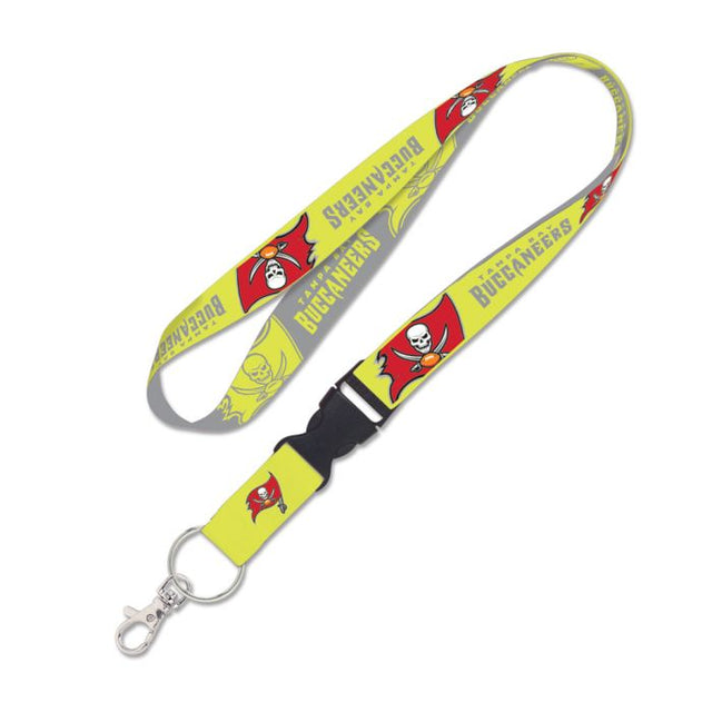 Tampa Bay Buccaneers NEON Lanyard w/detachable buckle 1"