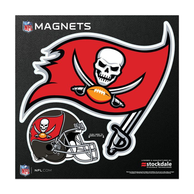 Imán para exteriores de los Tampa Bay Buccaneers de 8" x 8"