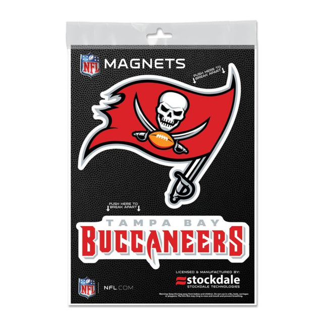 Imanes para exteriores de los Tampa Bay Buccaneers de 5" x 7"