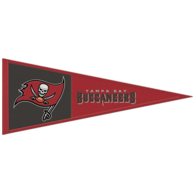 Banderín de lana principal de los Tampa Bay Buccaneers de 13" x 32"