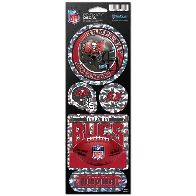 Tampa Bay Buccaneers Prismatic Decal 4" x 11"