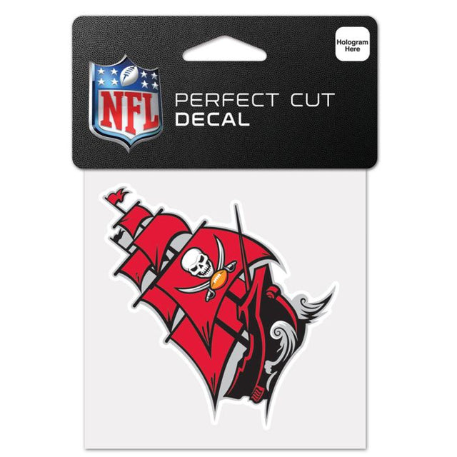 Tampa Bay Buccaneers SECONDARY LOGO SHIP Perfect Cut Color Decal 4" x 4"