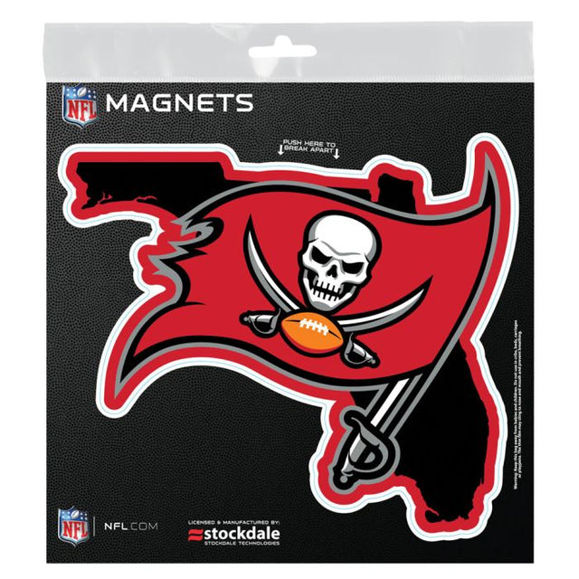 Imanes para exteriores de los Tampa Bay Buccaneers de 6" x 6"