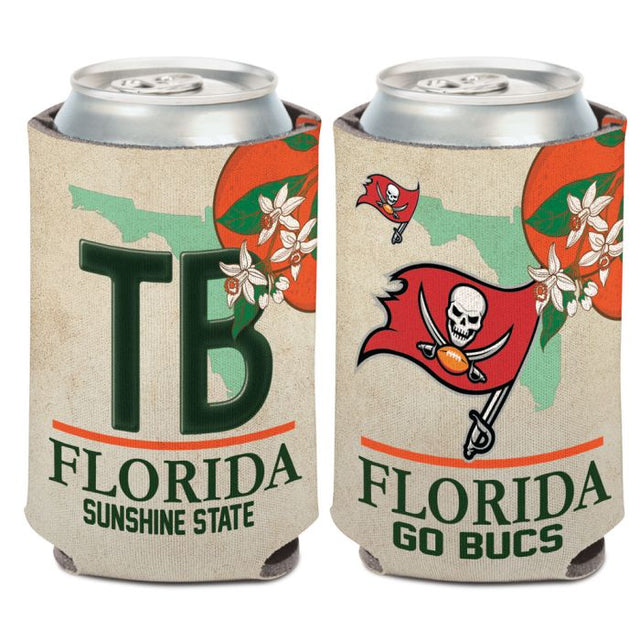 Enfriador de lata con placa ESTATAL de Tampa Bay Buccaneers, 12 oz.