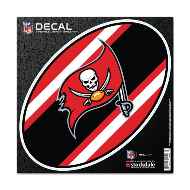 Calcomanía para todas las superficies con el logo de los Tampa Bay Buccaneers STRIPES de 6" x 6"