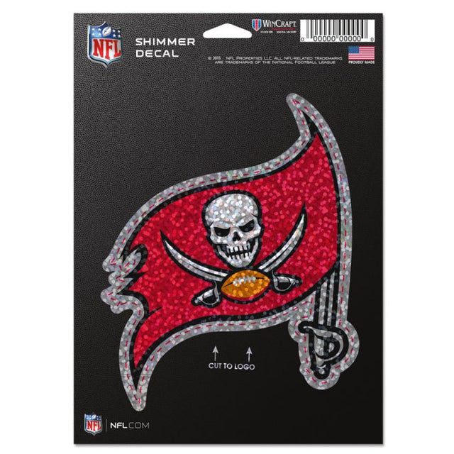 Calcomanías brillantes de los Tampa Bay Buccaneers de 5" x 7"