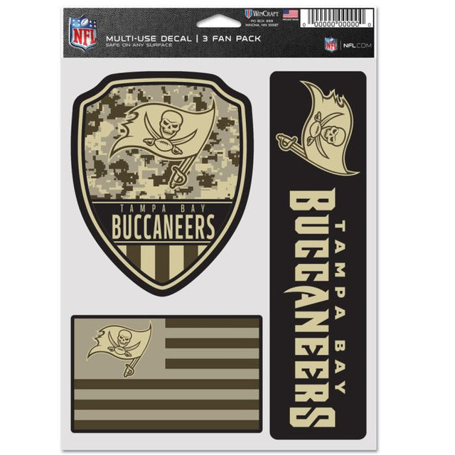 Tampa Bay Buccaneers Standard Multi Use 3 Fan Pack