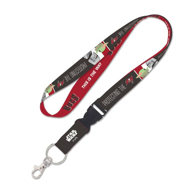 Tampa Bay Buccaneers / Star Wars Mandalorian Lanyard w/detachable buckle 1"