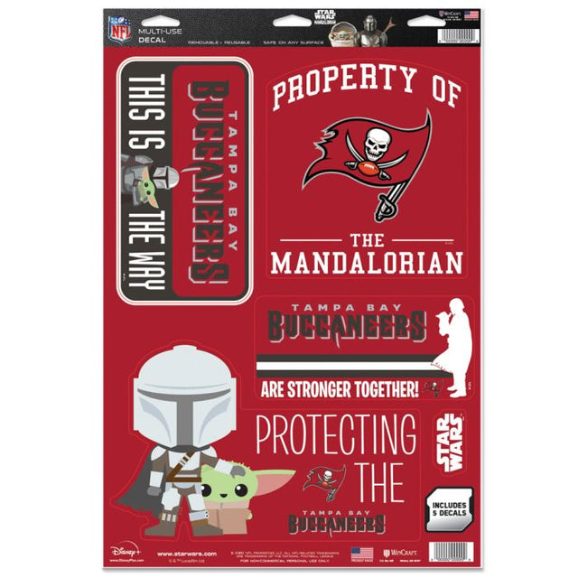 Tampa Bay Buccaneers / Star Wars Mandalorian Multi-Use Decal 11" x 17"