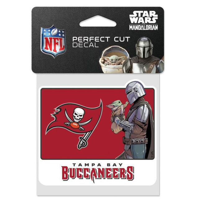 Tampa Bay Buccaneers / Star Wars Mandalorian Perfect Cut Color Decal 4" x 4"
