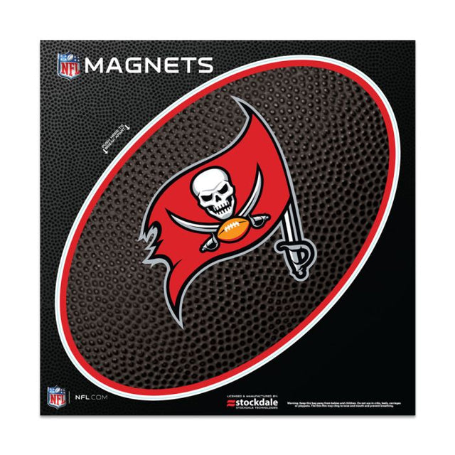 Imanes para exteriores TEAMBALL de los Tampa Bay Buccaneers de 6" x 6"