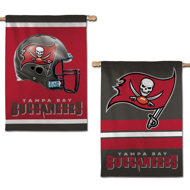 Bandera vertical de los Tampa Bay Buccaneers de 2 lados, 28" x 40"