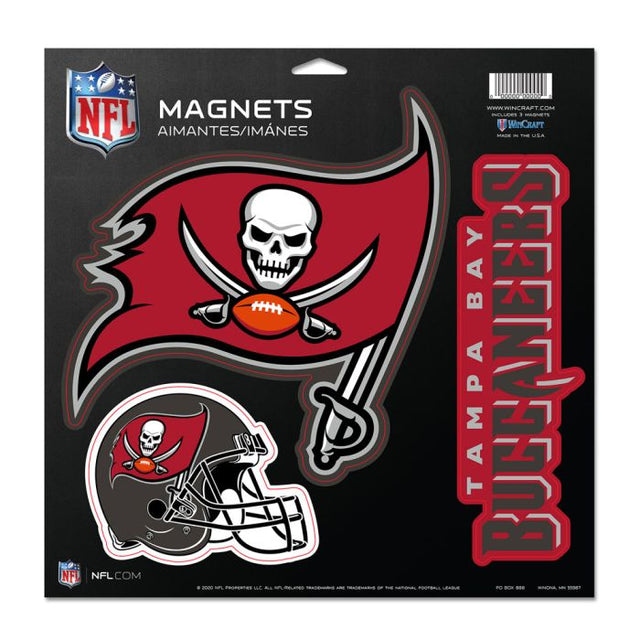 Imán de vinilo de los Tampa Bay Buccaneers de 11" x 11"