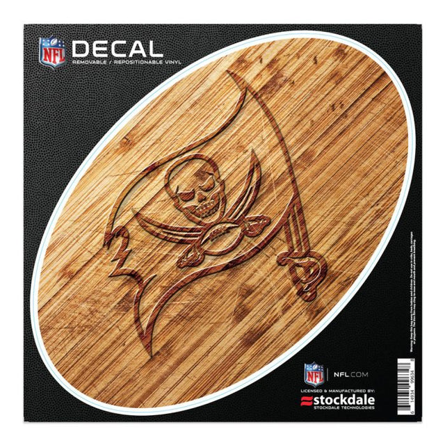 Calcomanía para todas las superficies de madera de los Tampa Bay Buccaneers, 6" x 6"