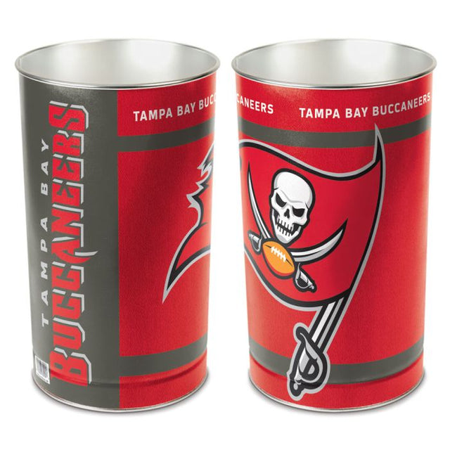 Tampa Bay Buccaneers Wastebasket - tapered 15"H