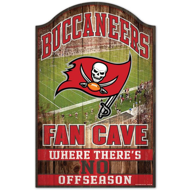 Tampa Bay Buccaneers Wood Sign 11" x 17" 1/4" thick