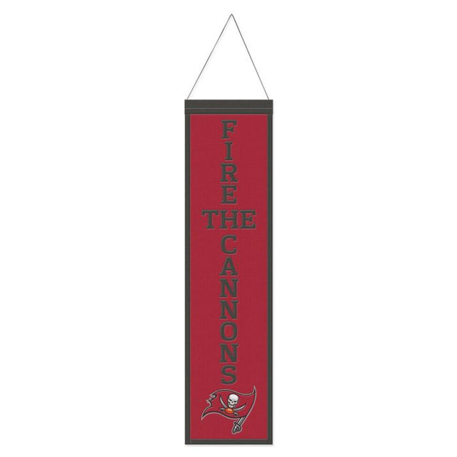 Tampa Bay Buccaneers Wool Banner 8" x 32"