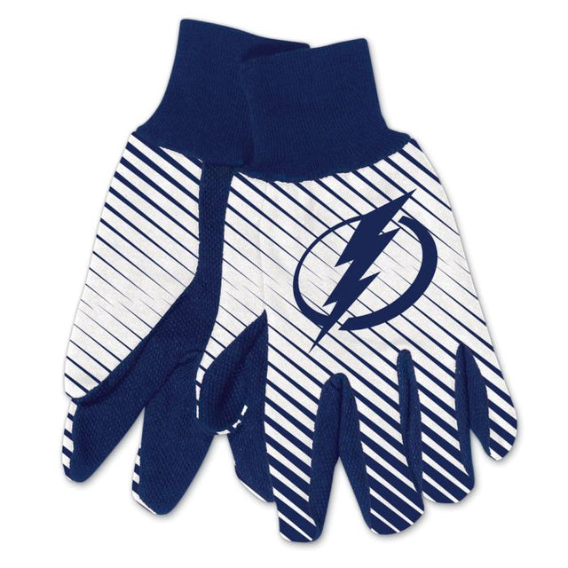 Tampa Bay Lightning Adult Two Tone Gloves