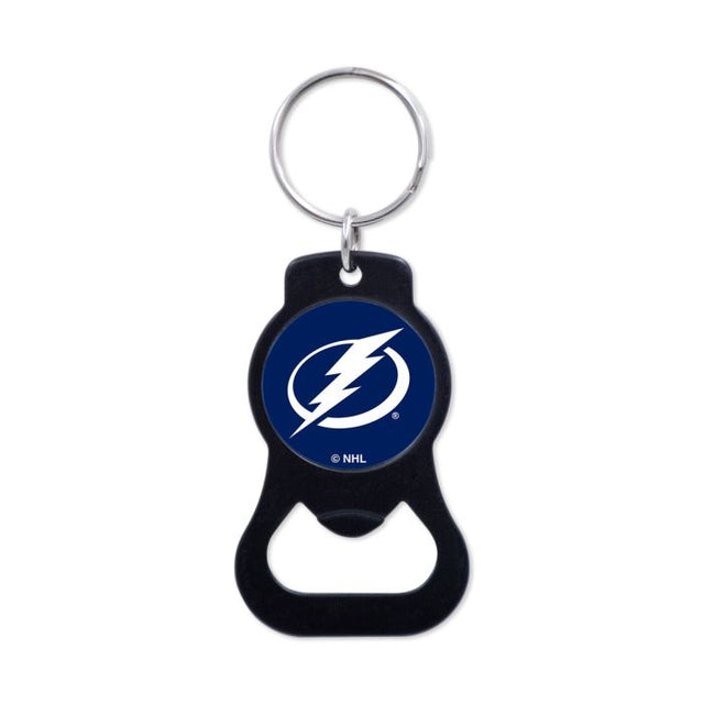 Tampa Bay Lightning Black Bottle Opener Key Ring