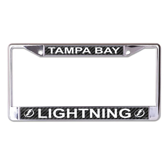 Tampa Bay Lightning CARBON Lic Plt Frame S/L Printed