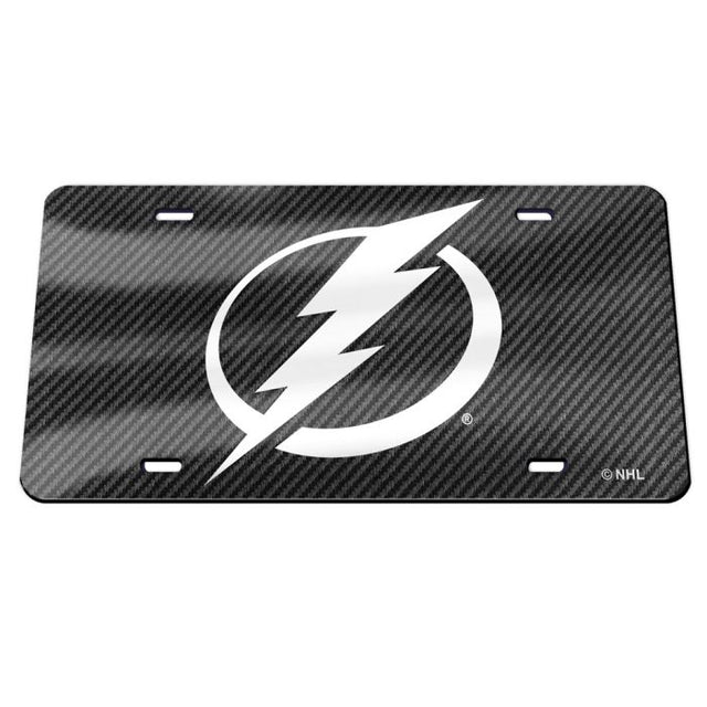 Matrícula acrílica especial de Tampa Bay Lightning CARBON