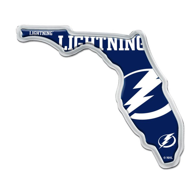 Tampa Bay Lightning Chrome Metal Domed Emblem