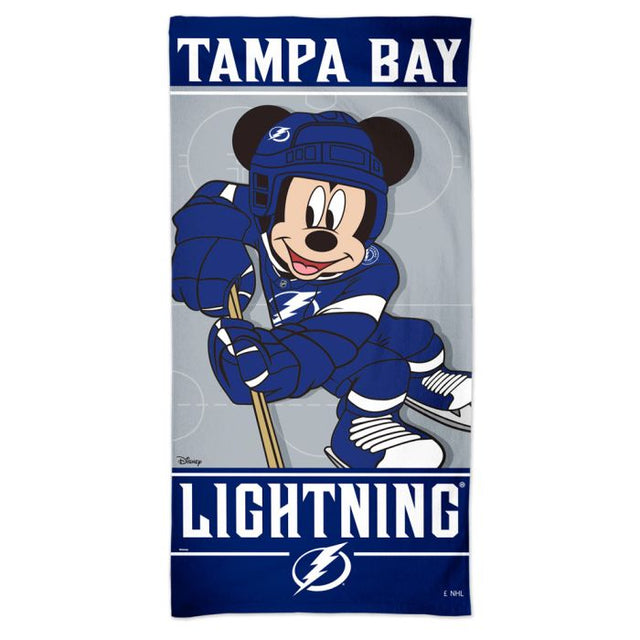 Toalla de playa Spectra de Disney de Tampa Bay Lightning, 30 x 60 pulgadas