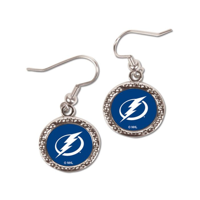 Tampa Bay Lightning Earrings Jewelry Carded Round