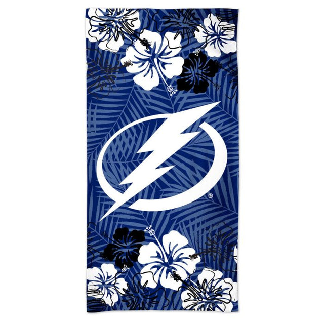 Tampa Bay Lightning FLORAL Spectra Beach Towel 30" x 60"