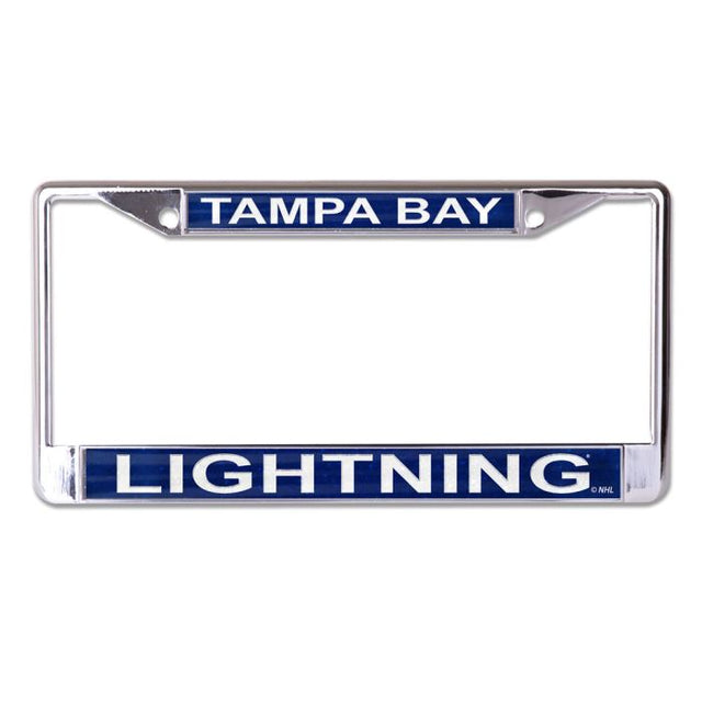 Tampa Bay Lightning GLITTER Lic Plt Frame S/L Printed