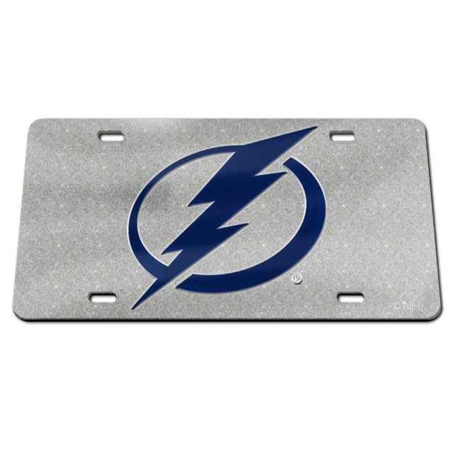 Tampa Bay Lightning GLITTER Specialty Acrylic License Plate