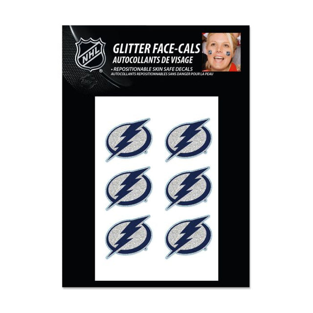 Tampa Bay Lightning Glitter Tattoo 6 Pack