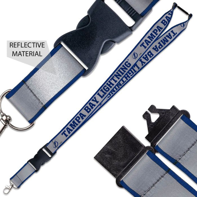 Tampa Bay Lightning Lanyard w/ Buckle Reflective 1"