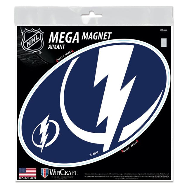 Imanes para exteriores MEGA de Tampa Bay Lightning de 6" x 6"