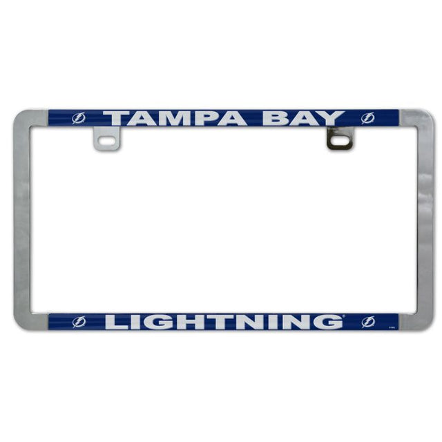 Marco delgado para placa de matrícula de metal de Tampa Bay Lightning