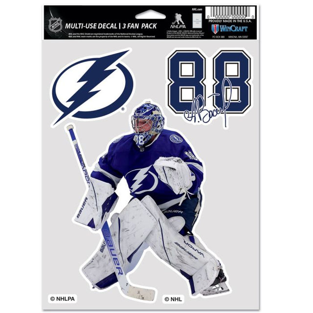 Tampa Bay Lightning Multi Use 3 FAN PACK Andrei Vasilevskiy