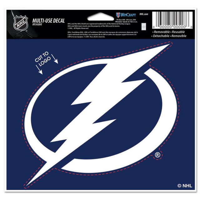 Tampa Bay Lightning Multi-Use Decal - cut to logo 5" x 6"