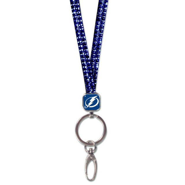 Tampa Bay Lightning Navy Lanyards- Crystal Bling